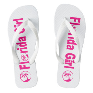 Chanclas Flip Flops de Chica de Florida, cintas anchas
