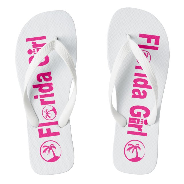 Chanclas Flip Flops de Chica de Florida, cintas anchas (Plantilla)