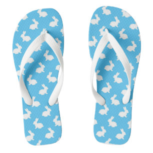 Chanclas Flip Flops de conejo azul cielo