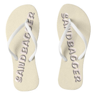 Chanclas Flip flops de crema de sandbagger