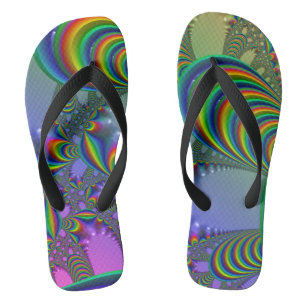 Chanclas Flip Flops de cristal de oro
