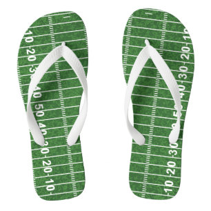 Chanclas Flip Flops de diseño de campo de fútbol