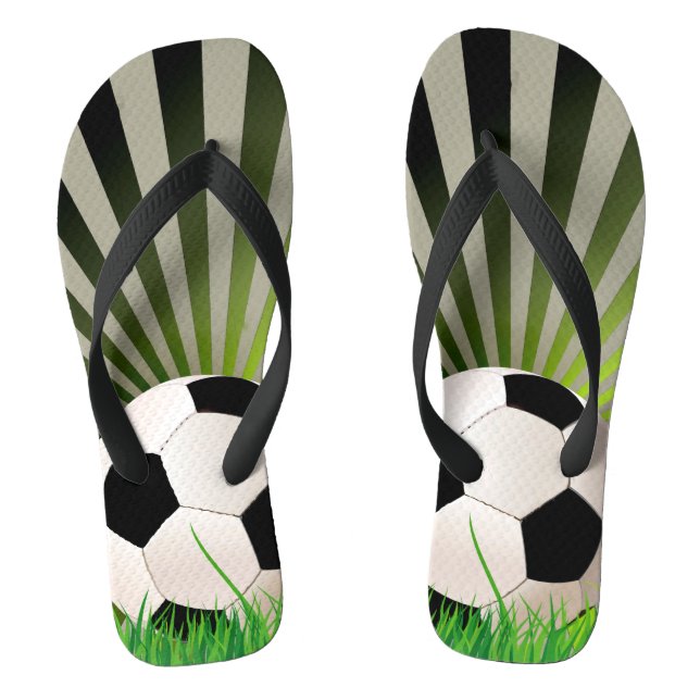 Chanclas Flip Flops de diseño de fútbol (Plantilla)