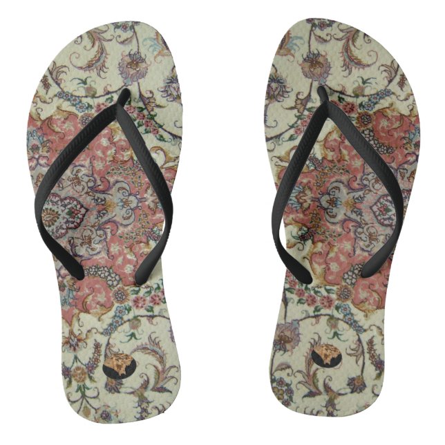 Chanclas Flip-Flops de diseño persa crema/salmón - HAMbyWG (Plantilla)