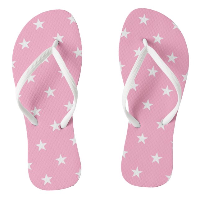 Chanclas Flip Flops de estrellas rosas (Plantilla)