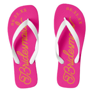 Chanclas Flip Flops de fiesta de novias en Personalizado ro