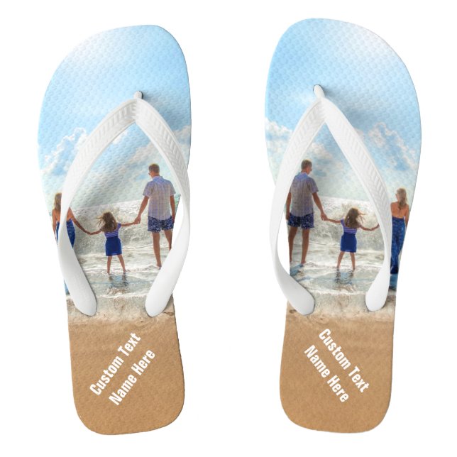 Chanclas Flip Flops de fotos de personalizado regala tus fo (Plantilla)
