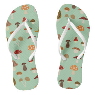 Chanclas Flip Flops de hongos otoñales