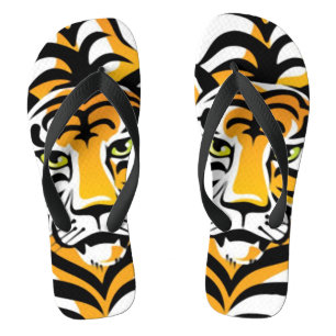 Chanclas Flip Flops de impresión de animal de tigre Person