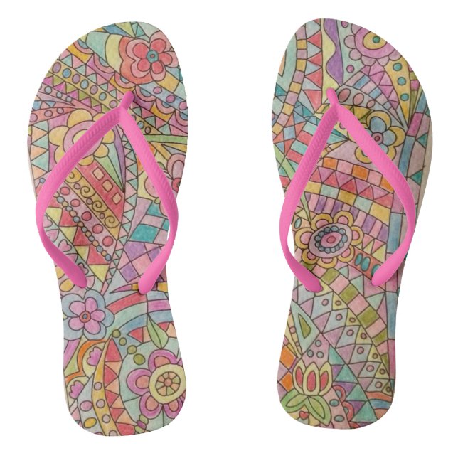 Chanclas Flip Flops de las mujeres, Straps delgados (Plantilla)