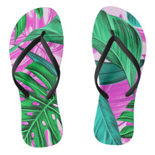 Chanclas Flip Flops de las trampas tropicales de verano de 