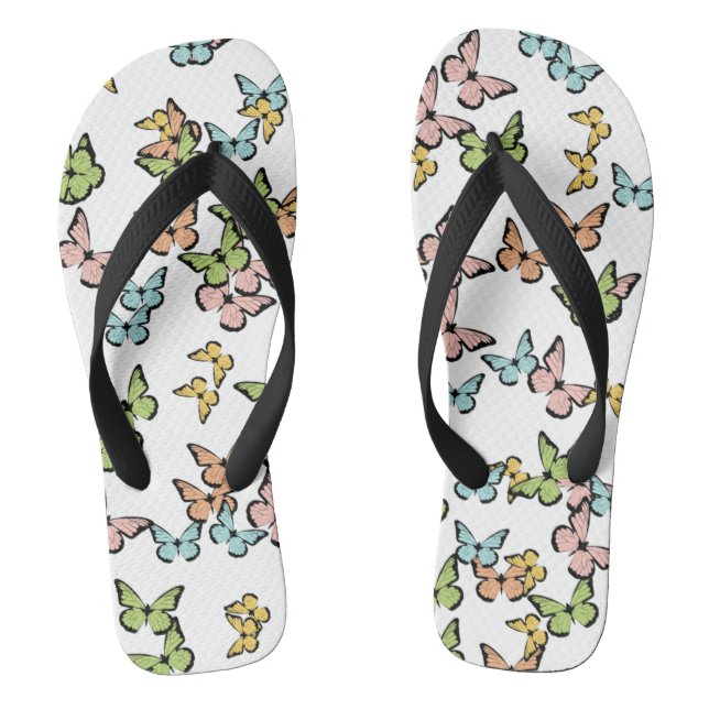 Chanclas Flip Flops de mariposa (Plantilla)