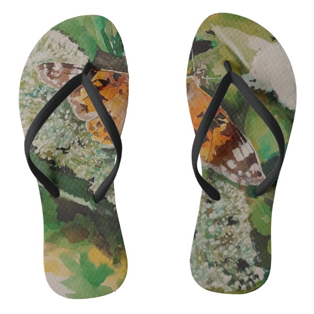 Chanclas Flip Flops de mariposa (Plantilla)