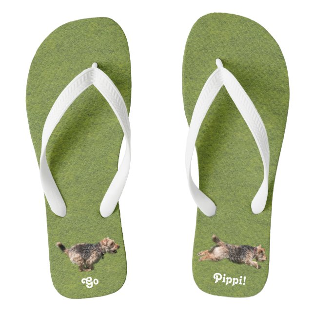 Chanclas Flip Flops de miedo galés en funcionamiento (Plantilla)
