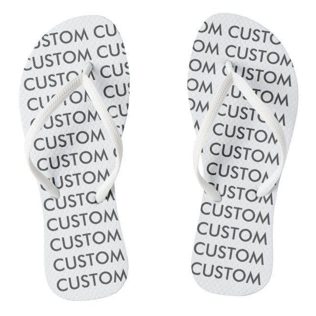 Chanclas Flip Flops de mujeres personalizados personalizada (Plantilla)