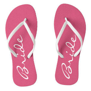 Chanclas Flip Flops de novia rosada
