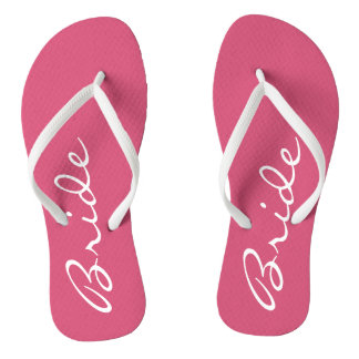 Chanclas Flip Flops de novia rosada