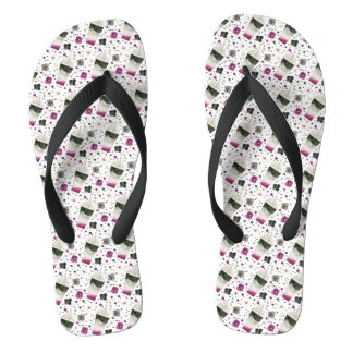 Chanclas Flip Flops de orgullo asexual