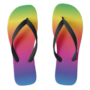 Chanclas Flip Flops de orgullo gay degradado en arco iris