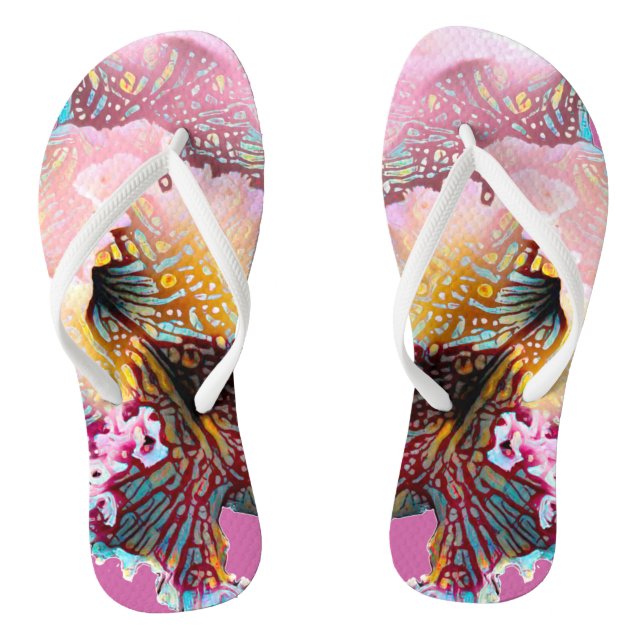Chanclas Flip Flops de orquídea rosa (Plantilla)
