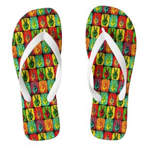 Chanclas Flip Flops de paz