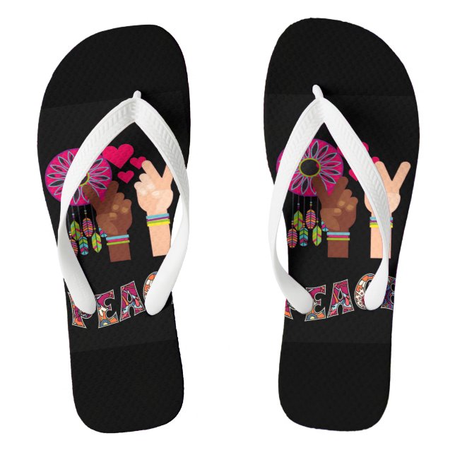 Chanclas Flip Flops de paz (Plantilla)