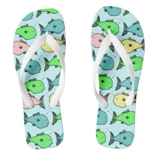Chanclas Flip-flops de peces coloridos