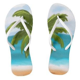 Chanclas Flip-flops de Personalizado de árbol de palmas: ha