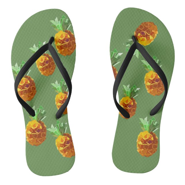 Chanclas Flip Flops de piña (Plantilla)