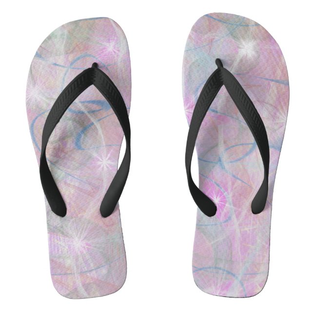 Chanclas Flip Flops de resumen rosado (Plantilla)