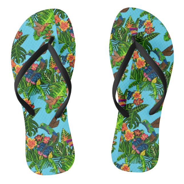 Chanclas Flip Flops de selva tropical (Plantilla)