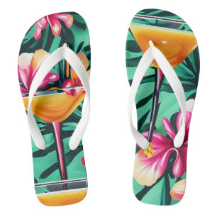 Chanclas Flip Flops de tiempo de coctel