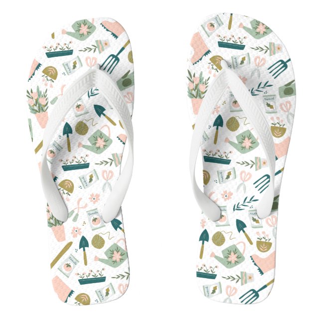 Chanclas Flip Flops de tiempo de jardín (Plantilla)