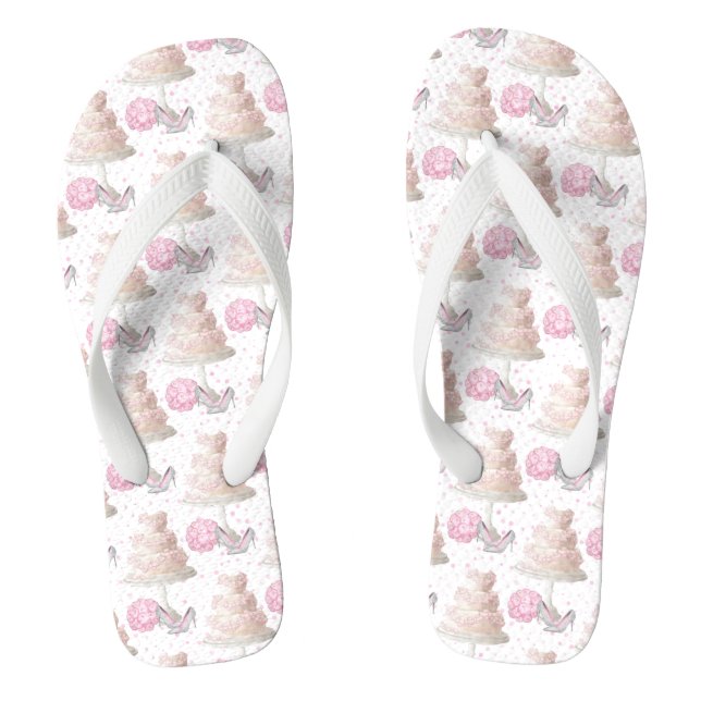 Chanclas Flip Flops de torta boda (Plantilla)