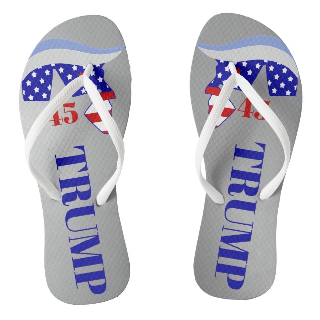 Chanclas Flip Flops de Trump45 (Plantilla)