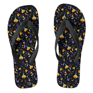 Chanclas Flip Flops del bosque de Halloween