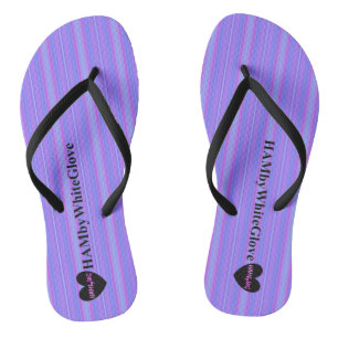Chanclas Flip Flops - Diseño violeta - HAMbyWG