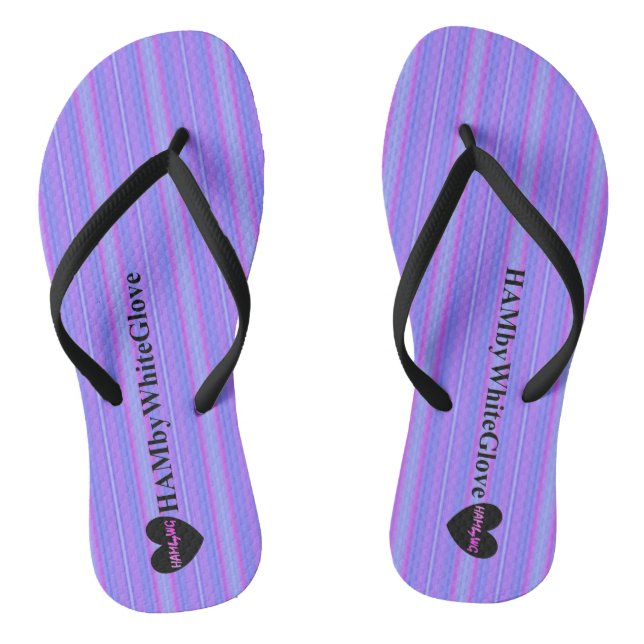 Chanclas Flip Flops - Diseño violeta - HAMbyWG (Plantilla)