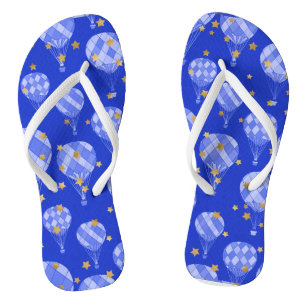 Chanclas Flip Flops en un diseño de globo de aire caliente 