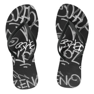 Chanclas Flip Flops estilo graffiti urbano