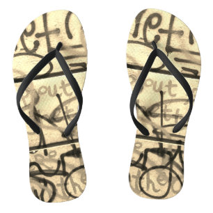 Chanclas Flip Flops estilo graffiti urbano