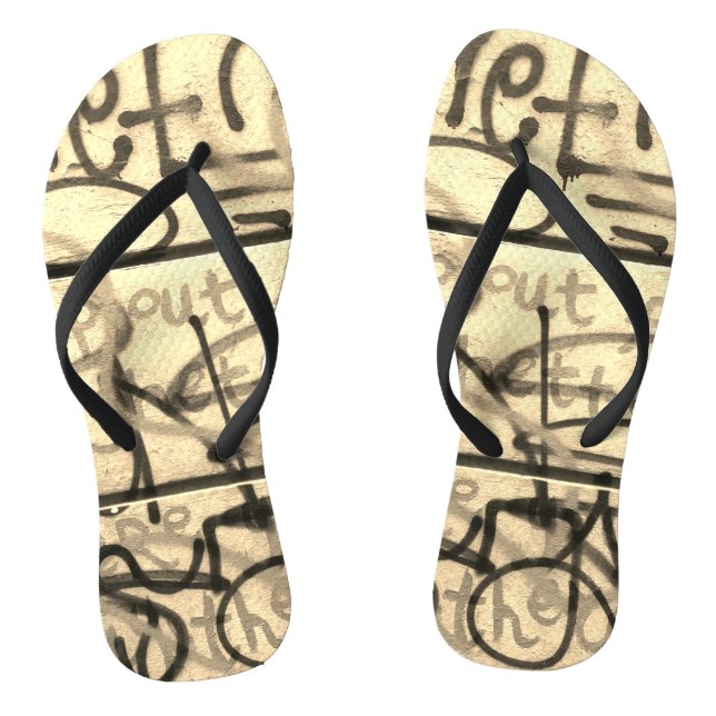 Chanclas Flip Flops estilo graffiti urbano (Plantilla)