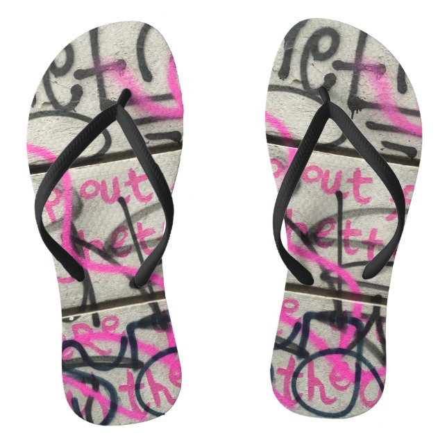 Chanclas Flip Flops estilo graffiti urbano (Plantilla)