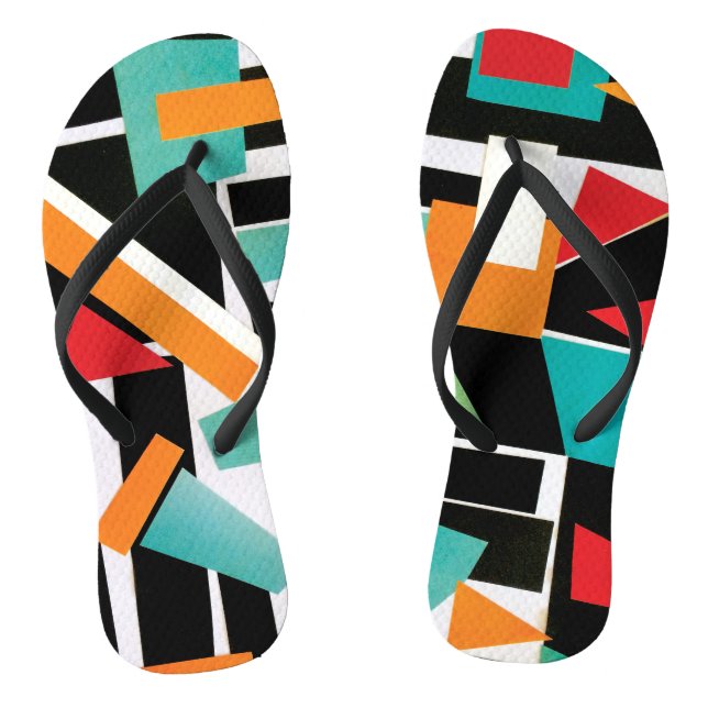 Chanclas Flip Flops geométricos (Plantilla)