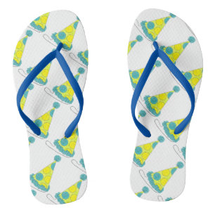 Chanclas Flip Flops, Gorra del partido de cumpleaños Polka