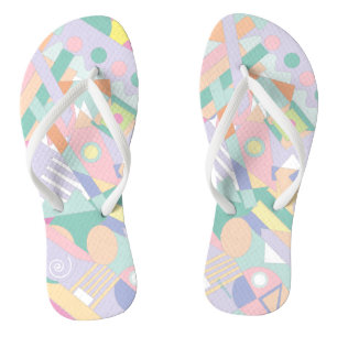 Chanclas Flip Flops gráfico de resumen geométrico de Guay