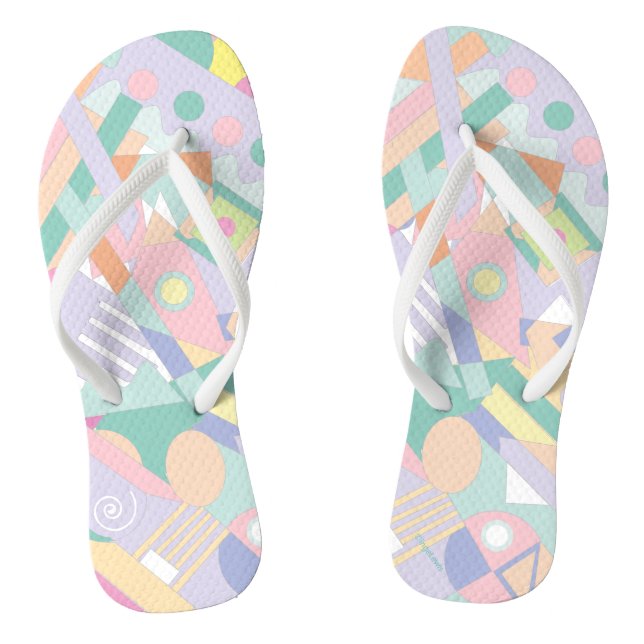 Chanclas Flip Flops gráfico de resumen geométrico de Guay (Plantilla)