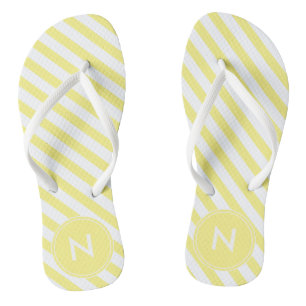 Chanclas Flip flops monogramado amarillo soleado