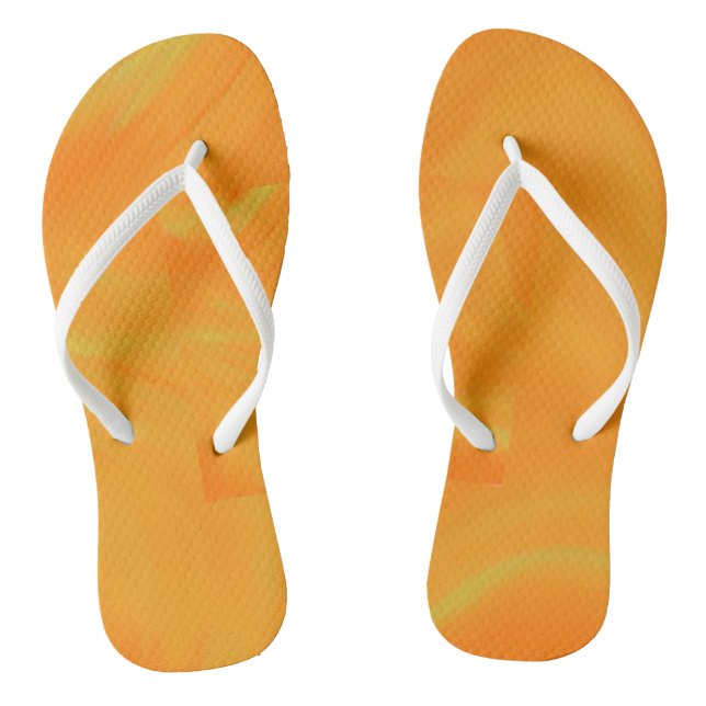 Chanclas Flip flops naranja (Plantilla)