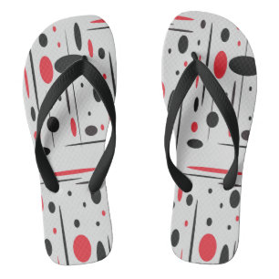 Chanclas Flip Flops negro, rojo y blanco